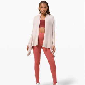 Lululemon Cashlu Wrap Cardigan Sweater in Pink Bliss